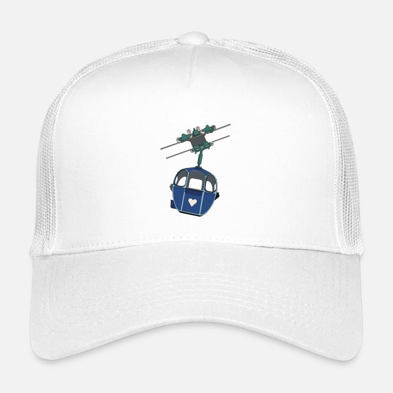 Gondel mit Herz - Kinder Trucker-Cap - Weiß