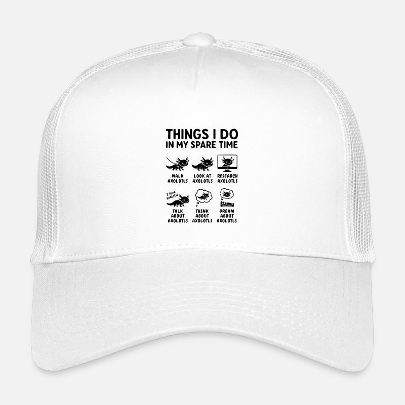 Funny Axolotl Hobby Saying Leisure Time Kids’ Trucker Cap