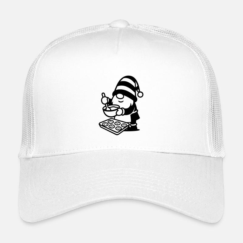 wichtel zwerg backen kekse plätzchen  - Kinder Trucker-Cap - Weiß