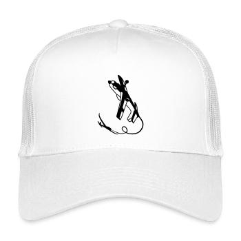 Crazy Schlepper - Kinder Trucker-Cap - Weiß - Vorne