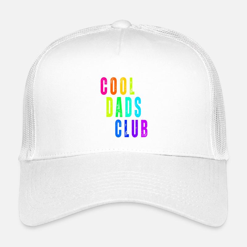 Dads Club Regenbogen Design - Kinder Trucker-Cap - Weiß