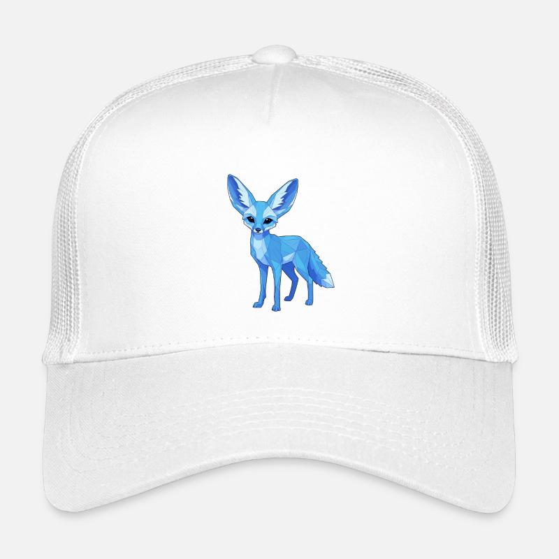 Blue Geometry Fox Kids’ Trucker Cap
