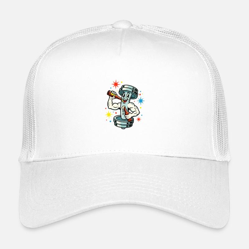 Train hard party harder. - Kinder Trucker-Cap - Weiß