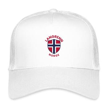 Cross-country skiing Norway emblem - Kids’ Trucker Cap - white - Front