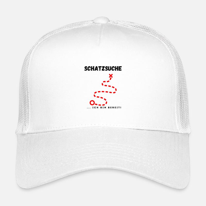 Schatzsuche_ich_bin_bereit - Kinder Trucker-Cap - Weiß