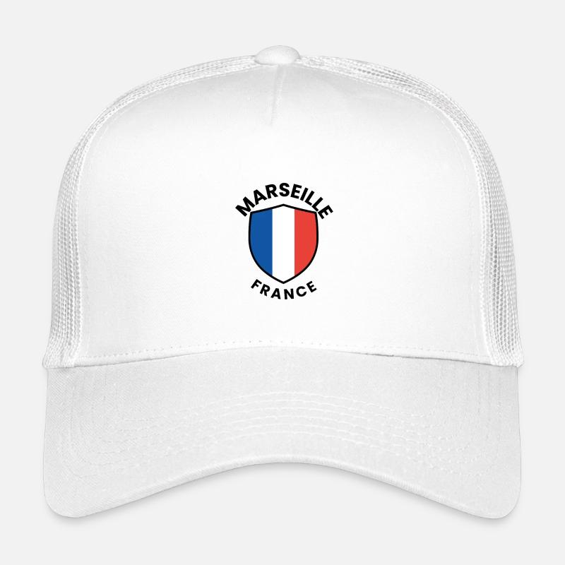 Bouclier du drapeau de Marseille Casquette trucker enfant