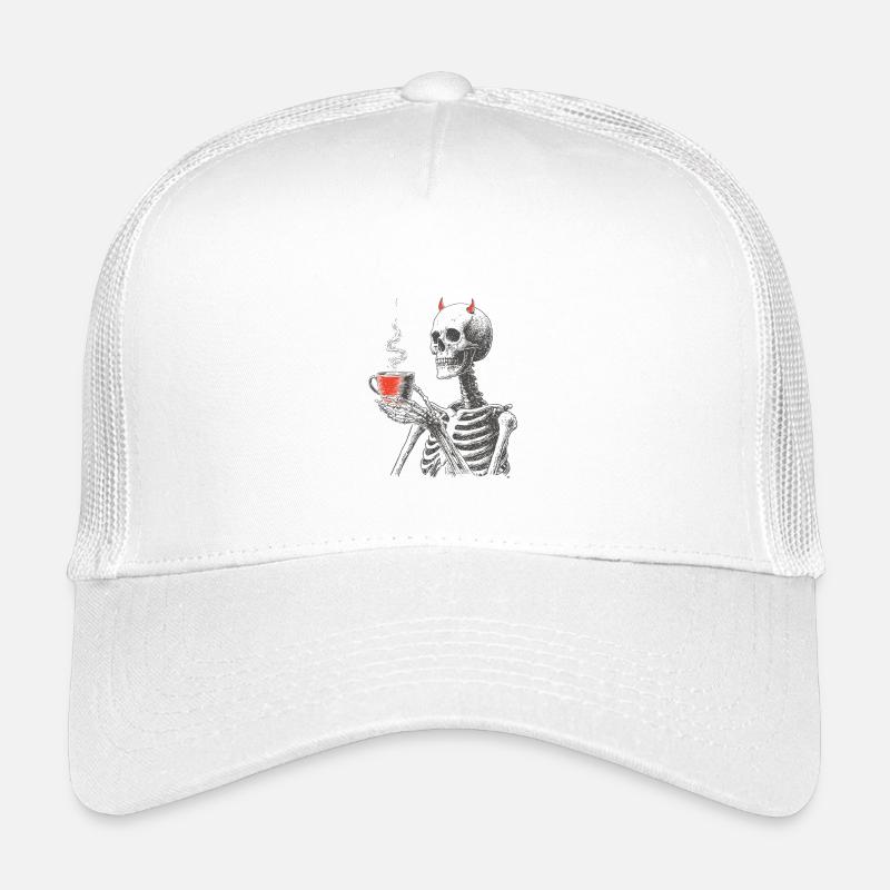 Squelette Diabolique du Café Casquette trucker enfant