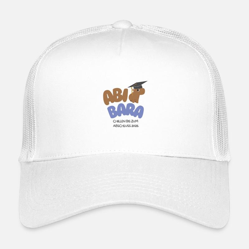 AbiBara 2026 Chillen bis zum Abschluss  - Kinder Trucker-Cap - Weiß