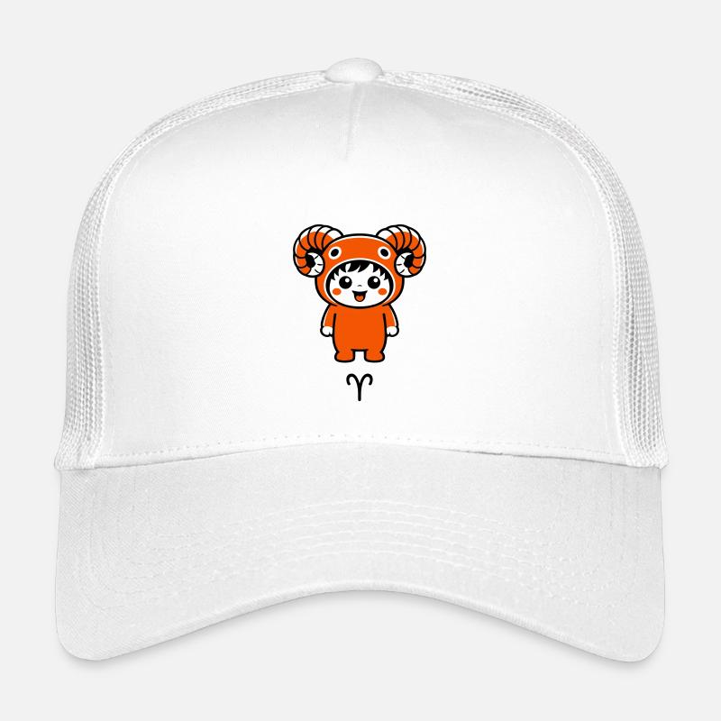 Sternzeichen Widder im Kawaii Style Kinder Trucker-Cap