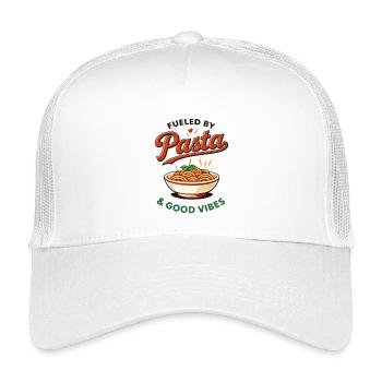 Pasta & Gute Vibes Logo - Kids’ Trucker Cap - white - Front
