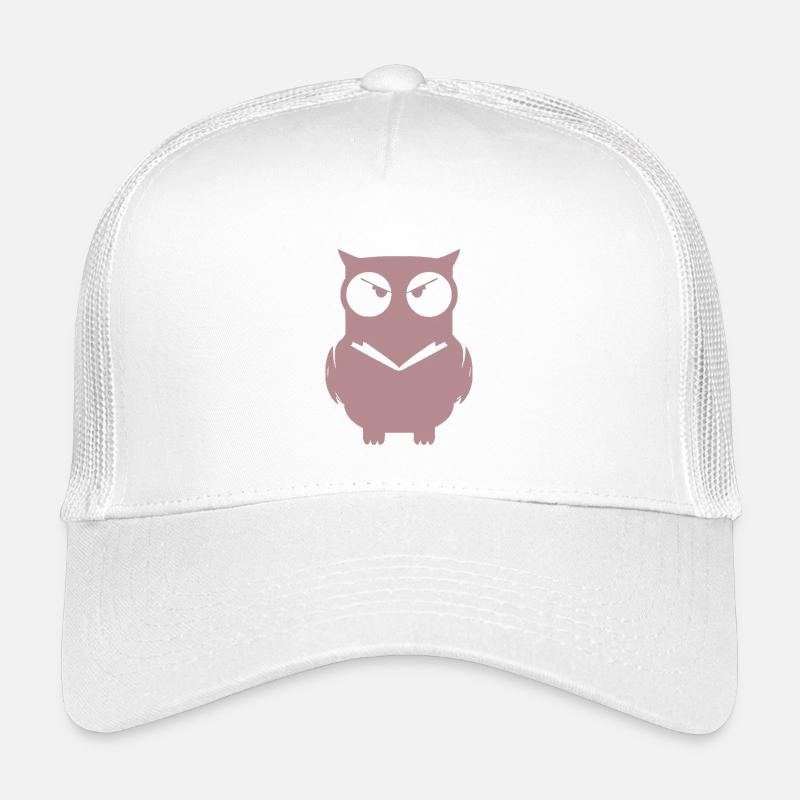 Angry Owl Minimal - Kinder Trucker-Cap - Weiß
