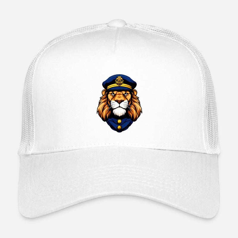 Polizei Löwe - Kinder Trucker-Cap - Weiß