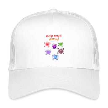 Ambiances de musique house - Casquette trucker enfant - blanc - Devant