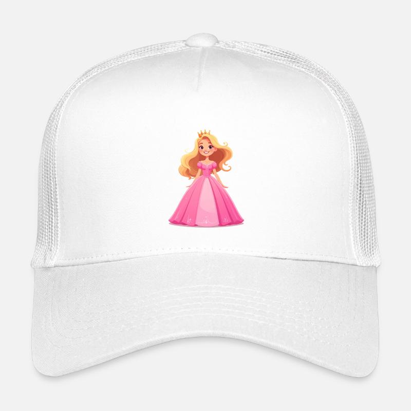 Princesse en robe rose Casquette trucker enfant