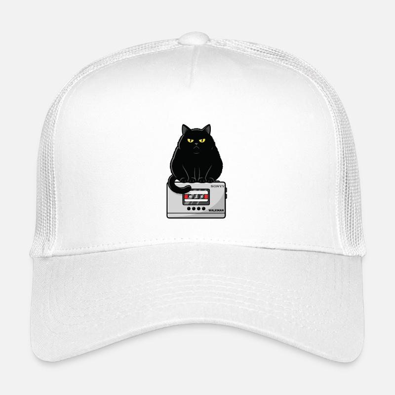 Walkman Loaf Cat Music K7 - Kinder Trucker-Cap - Weiß