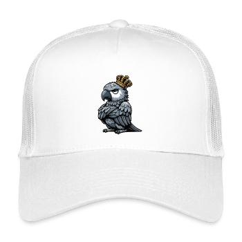 Graupapagei Papagei Papageibesitzer Papageihalter - Kinder Trucker-Cap - Weiß - Vorne
