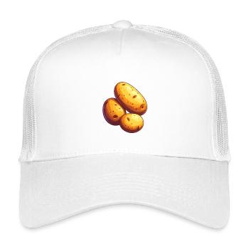 Pomme de terre - Casquette trucker enfant - blanc - Devant