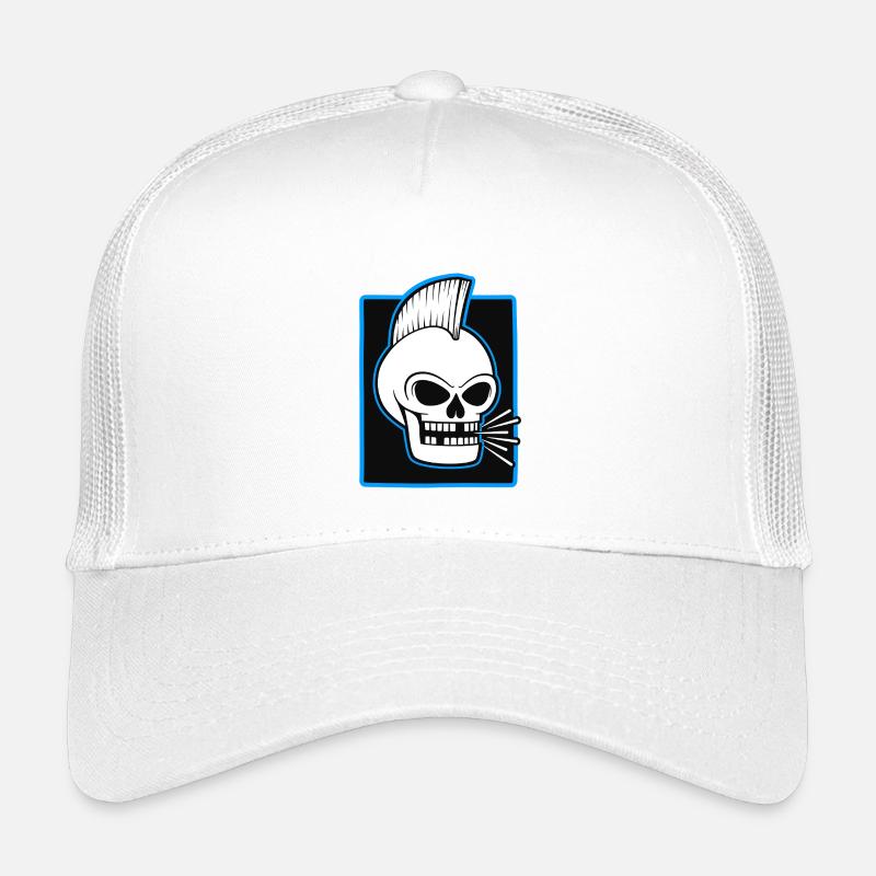 Skull Mohawk Punk Graphic Kids’ Trucker Cap