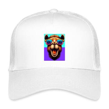 chameau - Casquette trucker enfant - blanc - Devant