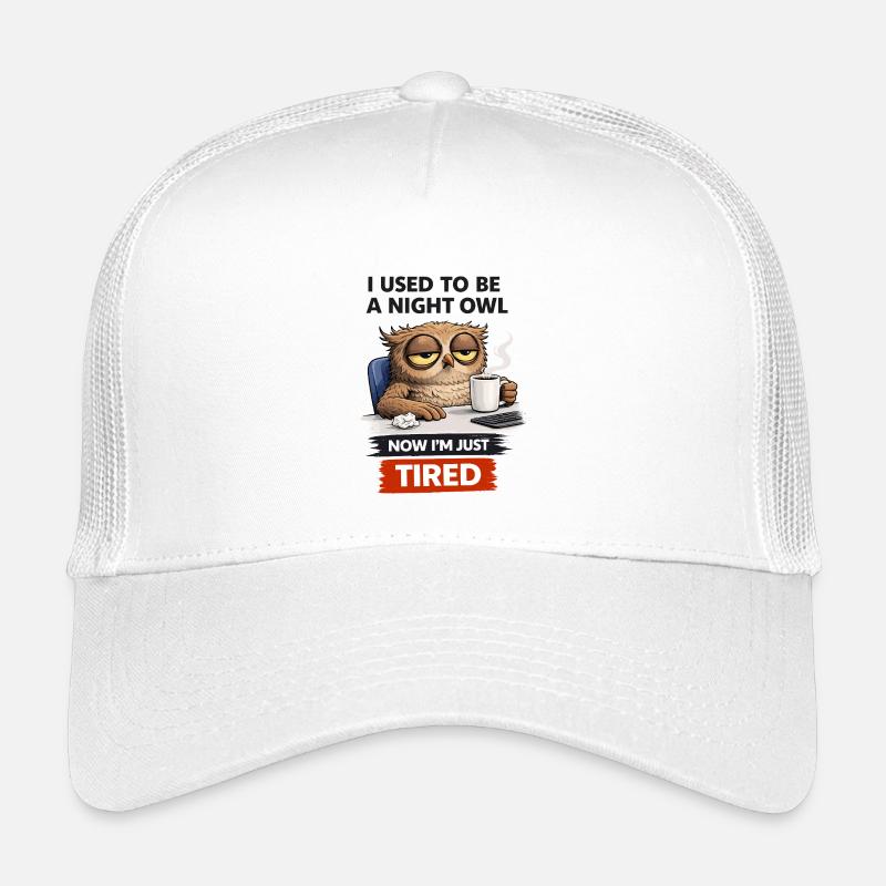 Von der Nachteule zur müden Eule Kinder Trucker-Cap