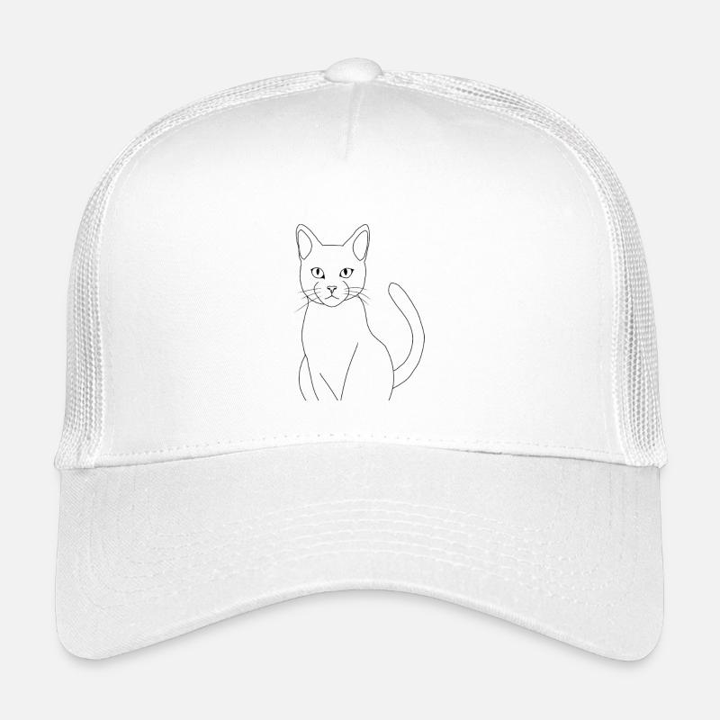 Stilvolle, minimalistische Katze Kinder Trucker-Cap
