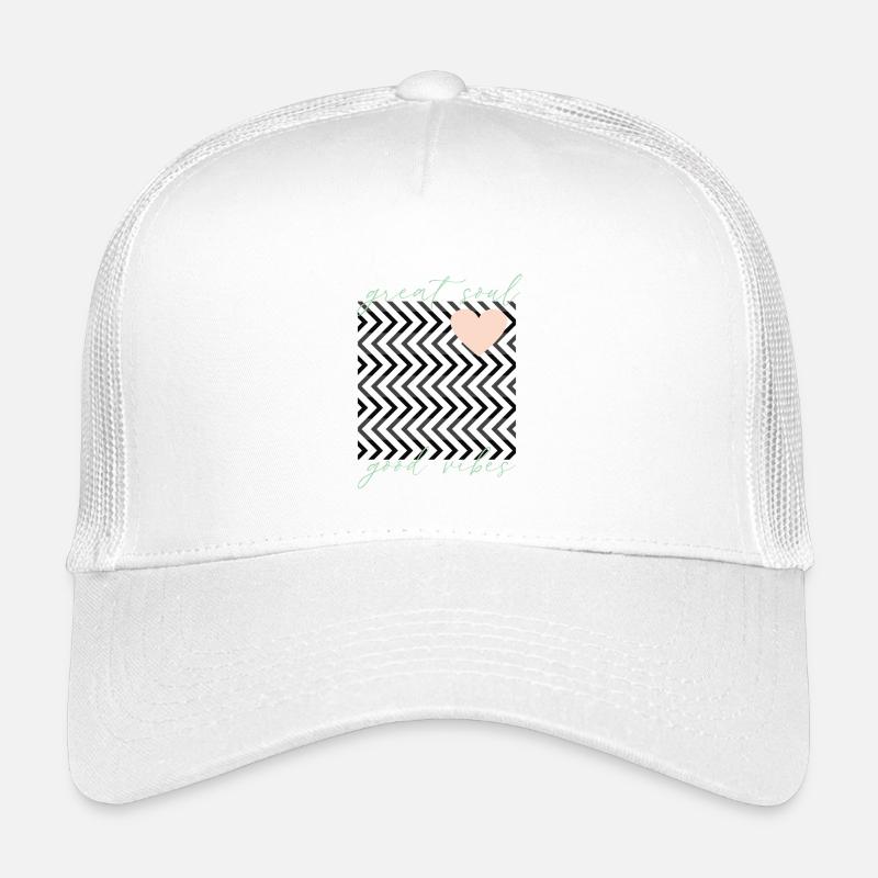 Positive vibes great soul - Kinder Trucker-Cap - Weiß
