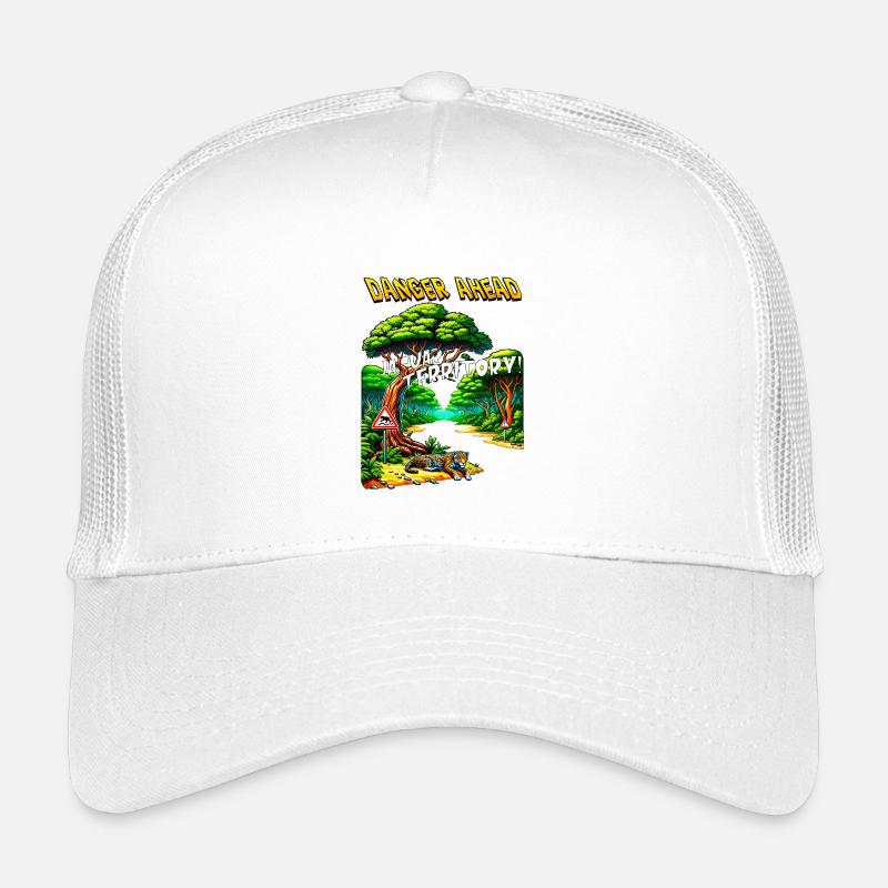 Jaguar-Gebiet – Hügelwald - Kinder Trucker-Cap - Weiß