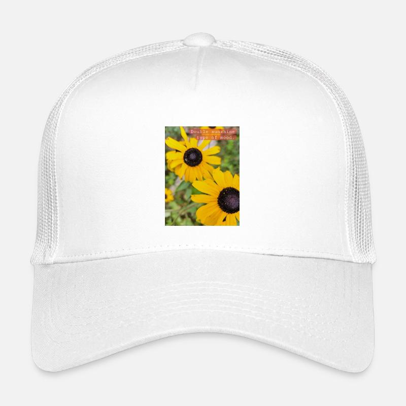 Doppelter Sonnenschein - Kinder Trucker-Cap - Weiß