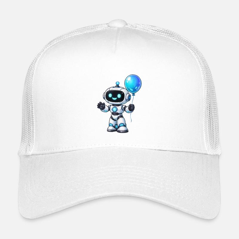 Small robot with balloon Kids’ Trucker Cap