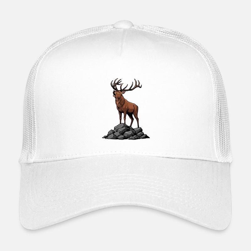 Majestic Deer Powerful Rutting Wilderness Kids’ Trucker Cap