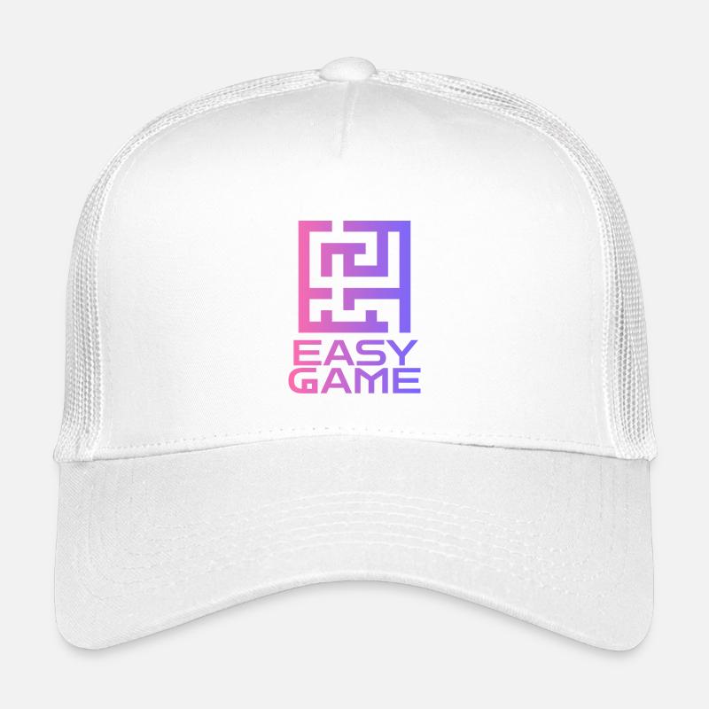 Maze Neon Easy Game Logo - Kinder Trucker-Cap - Weiß