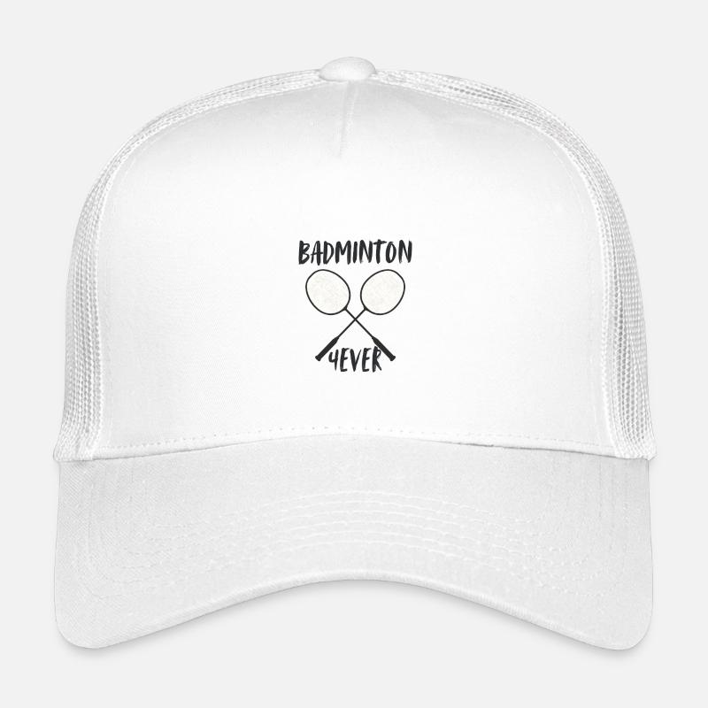 Badminton Forever Schläger - Kinder Trucker-Cap - Weiß