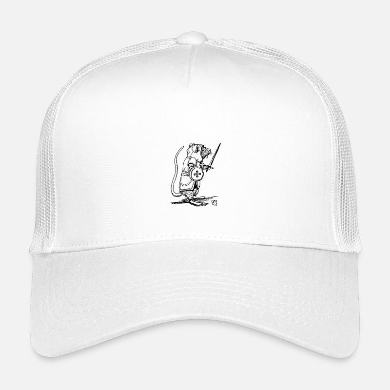 Chevalier Moustache - Casquette trucker enfant - blanc