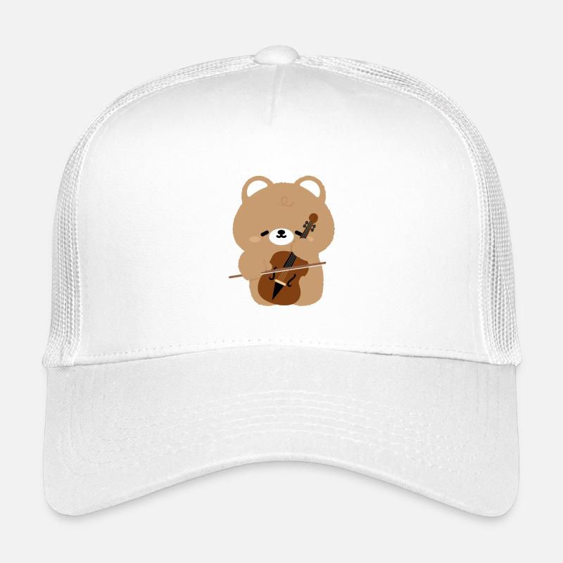 Bären-Cello-Charme Kinder Trucker-Cap