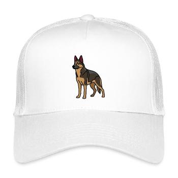 German Shepherd Dog - Kids’ Trucker Cap - white - Front