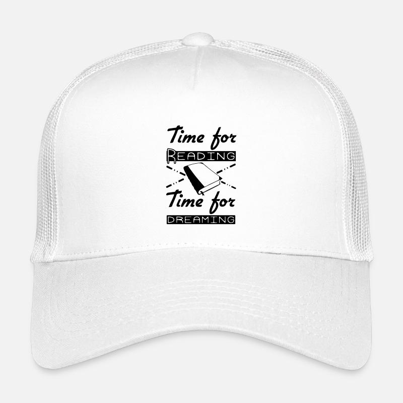 Time for Reading & Dreaming - Kids’ Trucker Cap - white