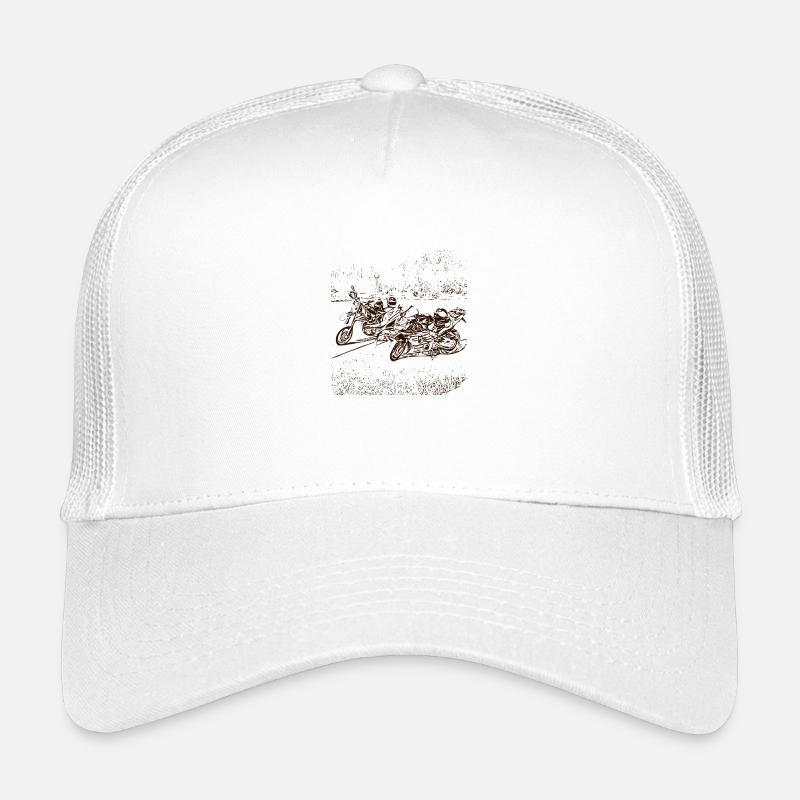 Abstraktes Motorrad Design Kinder Trucker-Cap