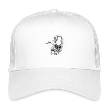 Abstract fitness - Kids’ Trucker Cap - white - Front
