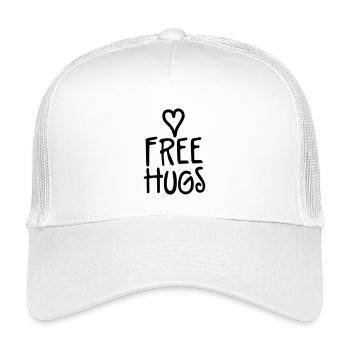 free hugs - Kids’ Trucker Cap - white - Front