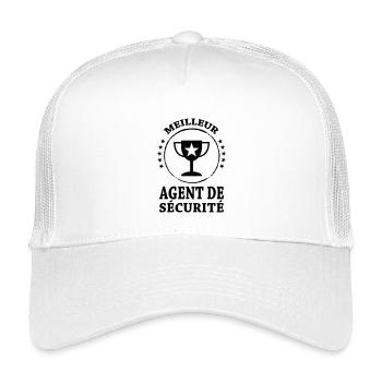 Agent de Sécurité - Casquette trucker enfant - blanc - Devant