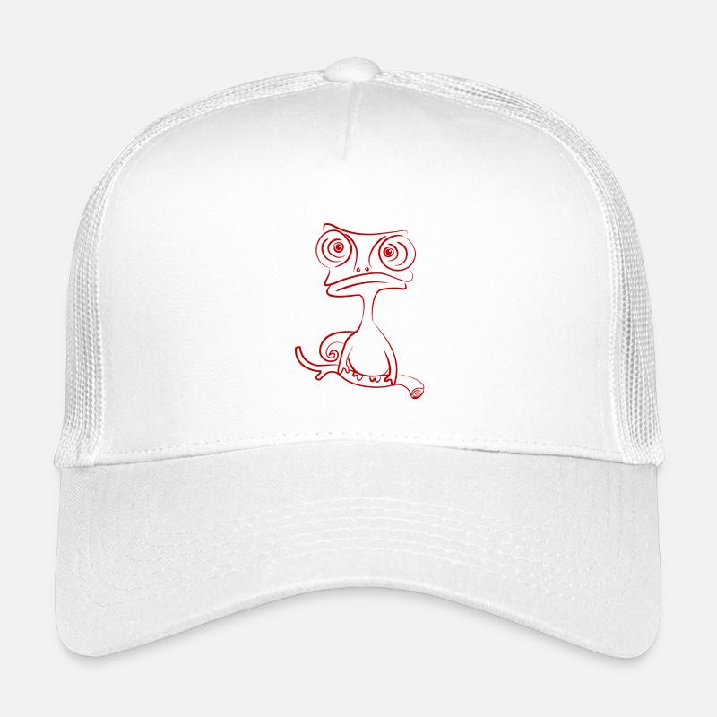 chamäleon tier exotisch - Kinder Trucker-Cap - Weiß
