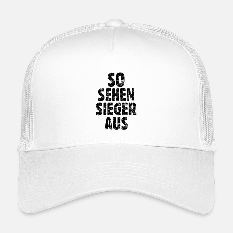 So sehen Sieger aus (Vintage/Schwarz) Kinder Trucker-Cap