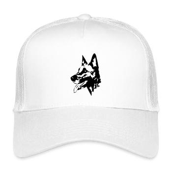 Tête malinoise - Casquette trucker enfant - blanc - Devant