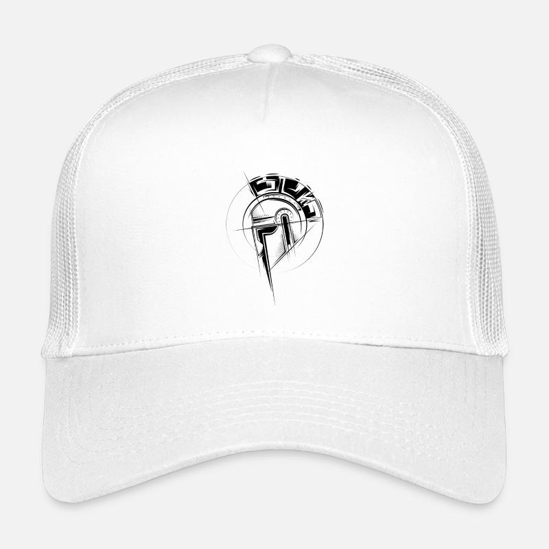 Gladiator Illustration Fighter Helm Römer Grafik Kinder Trucker-Cap