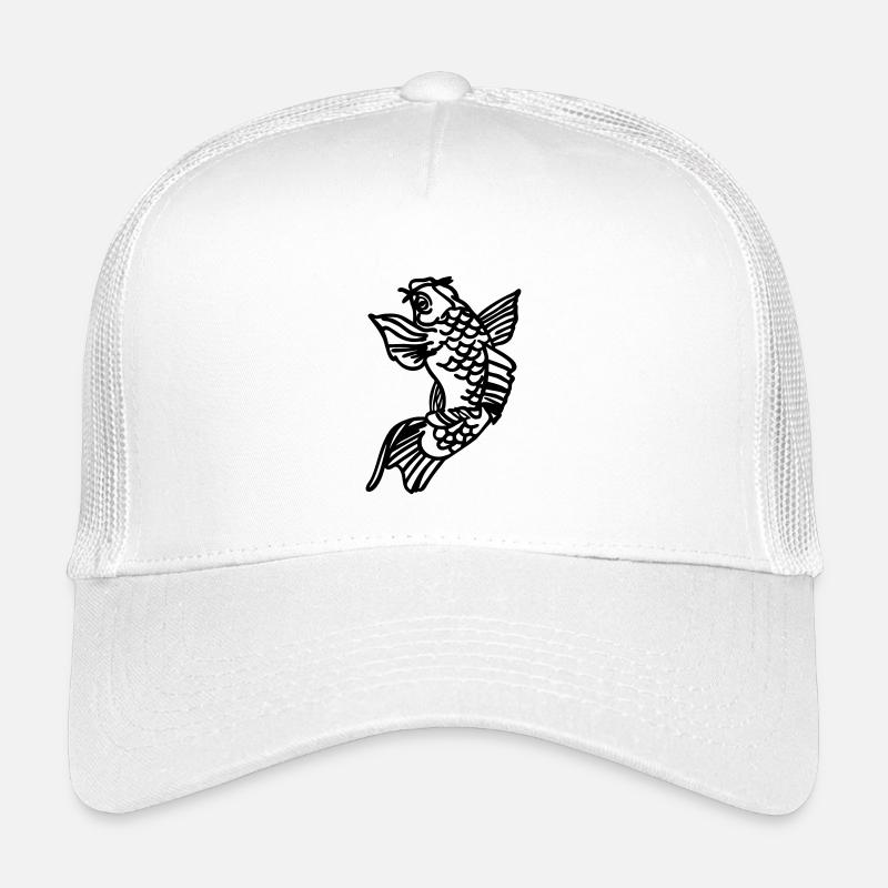 Koi Karpfen - Kinder Trucker-Cap - Weiß