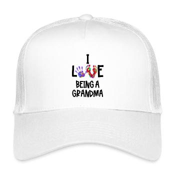 Grandma Statement Grandmother Pensioner Old Woman - Kids’ Trucker Cap - white - Front