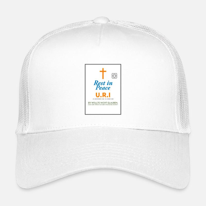 Gedenkdesign Frieden und Glaube Ironisch - Kinder Trucker-Cap - Weiß