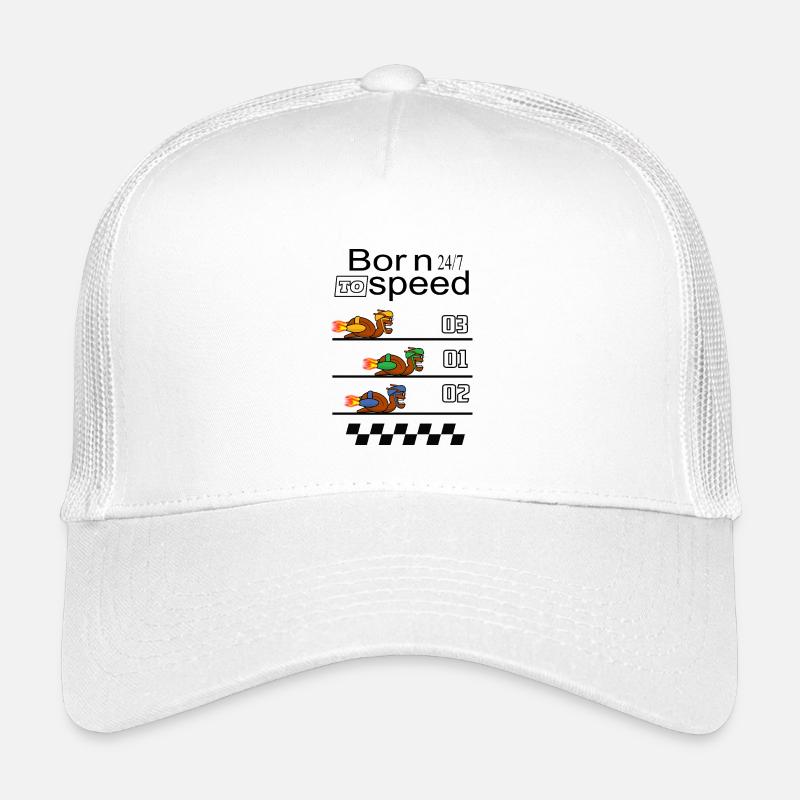 Lustige Rennschnecken Kinder Trucker-Cap