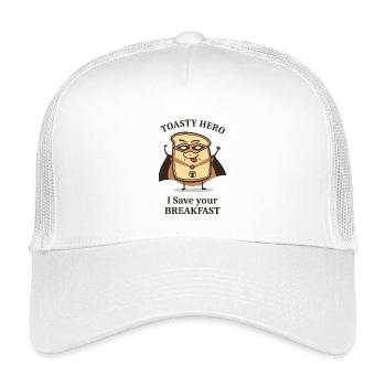 Frühstücks Held Toastbrot - Kinder Trucker-Cap - Weiß - Vorne