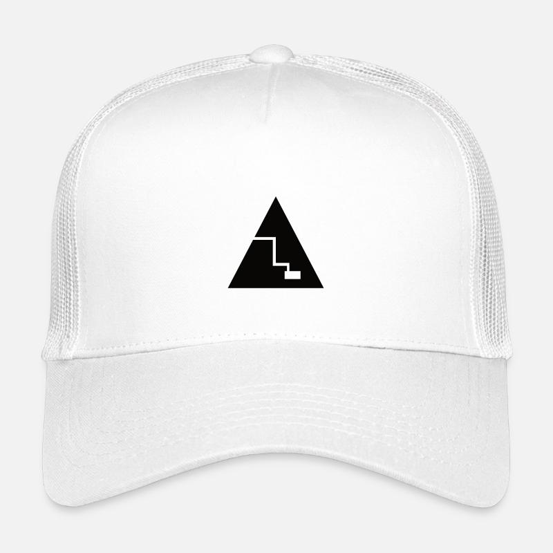 Pyramide - T-Shirt Design - Kinder Trucker-Cap - Weiß